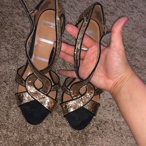 Gold heels